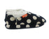 Archline Orthotic Slippers Closed (Black with White Dots)