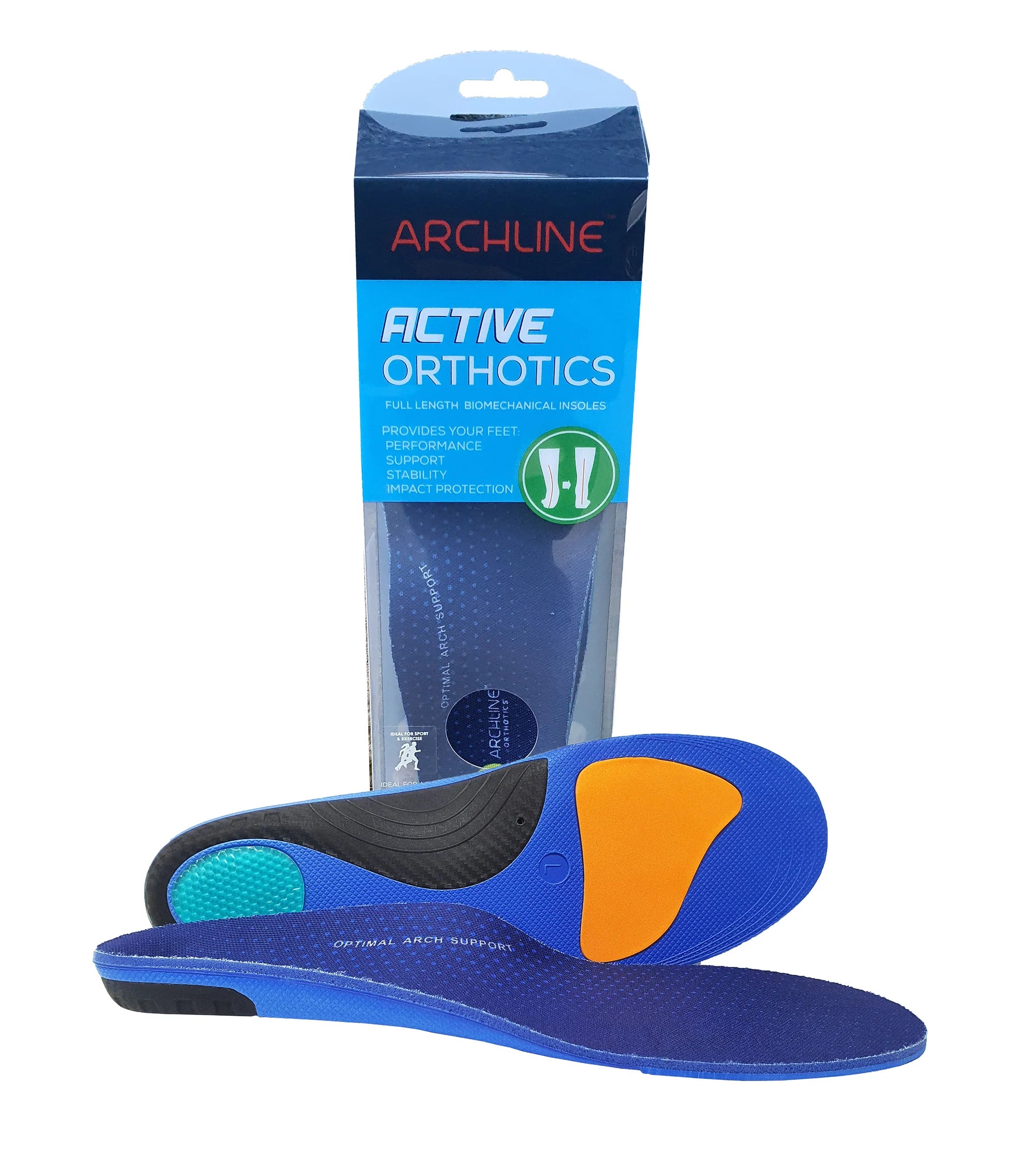 Archline Orthotic Insoles Sport Active – Full Length (Unisex)