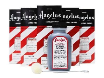 Angelus Permanent Liquid Leather Dye With Applicator 3oz All Colors Light  Blue for sale online
