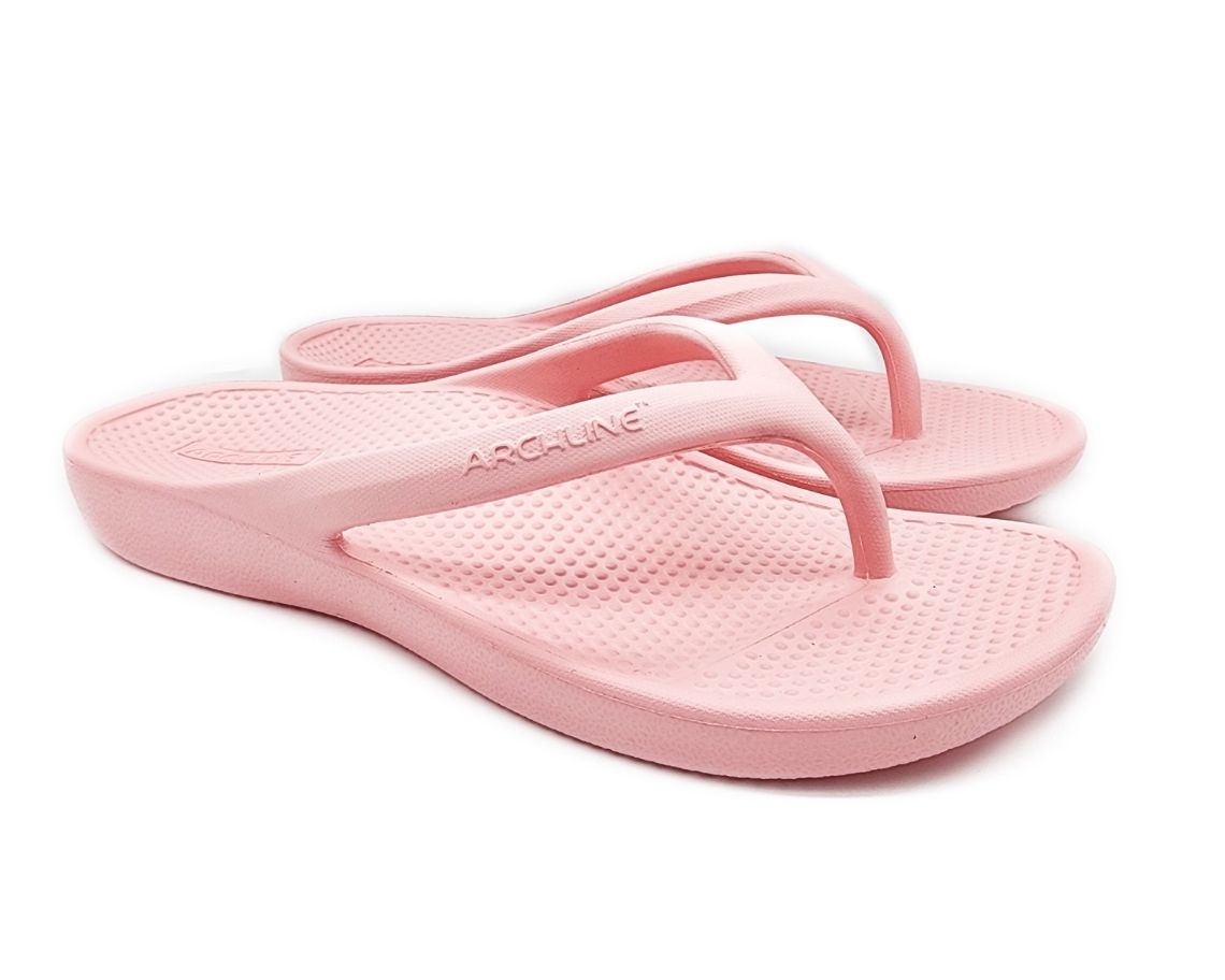 Pink Arch Support Thongs