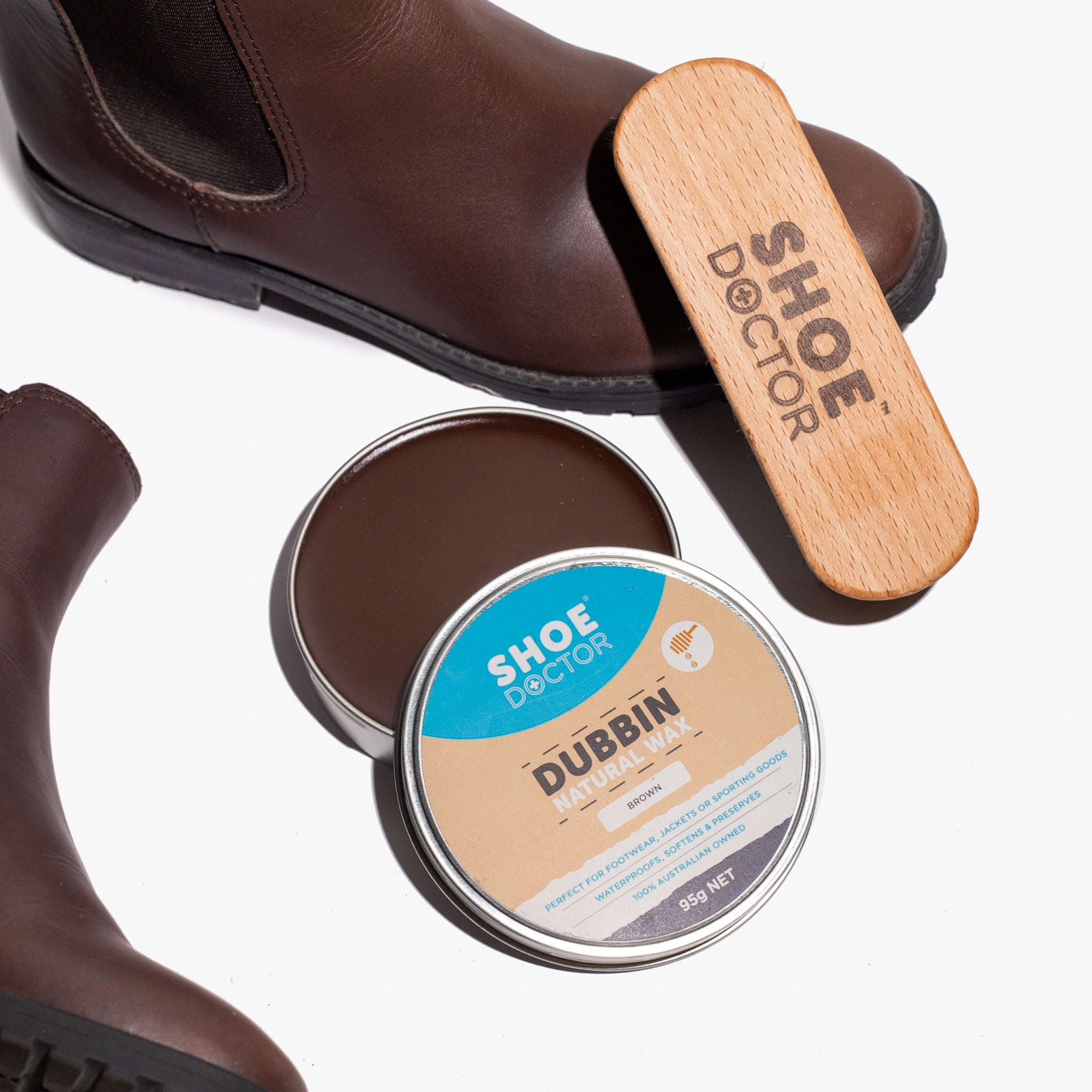 Shoe Doctor® Dubbin Natural Wax 95g (Black, Brown & Neutral)