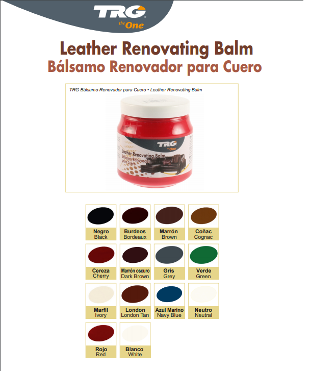 TRG Leather Furniture and Shoe Renovating Balm 300ml